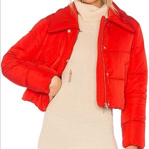Lovers and Friends Candy Cropped Puffer Jacket